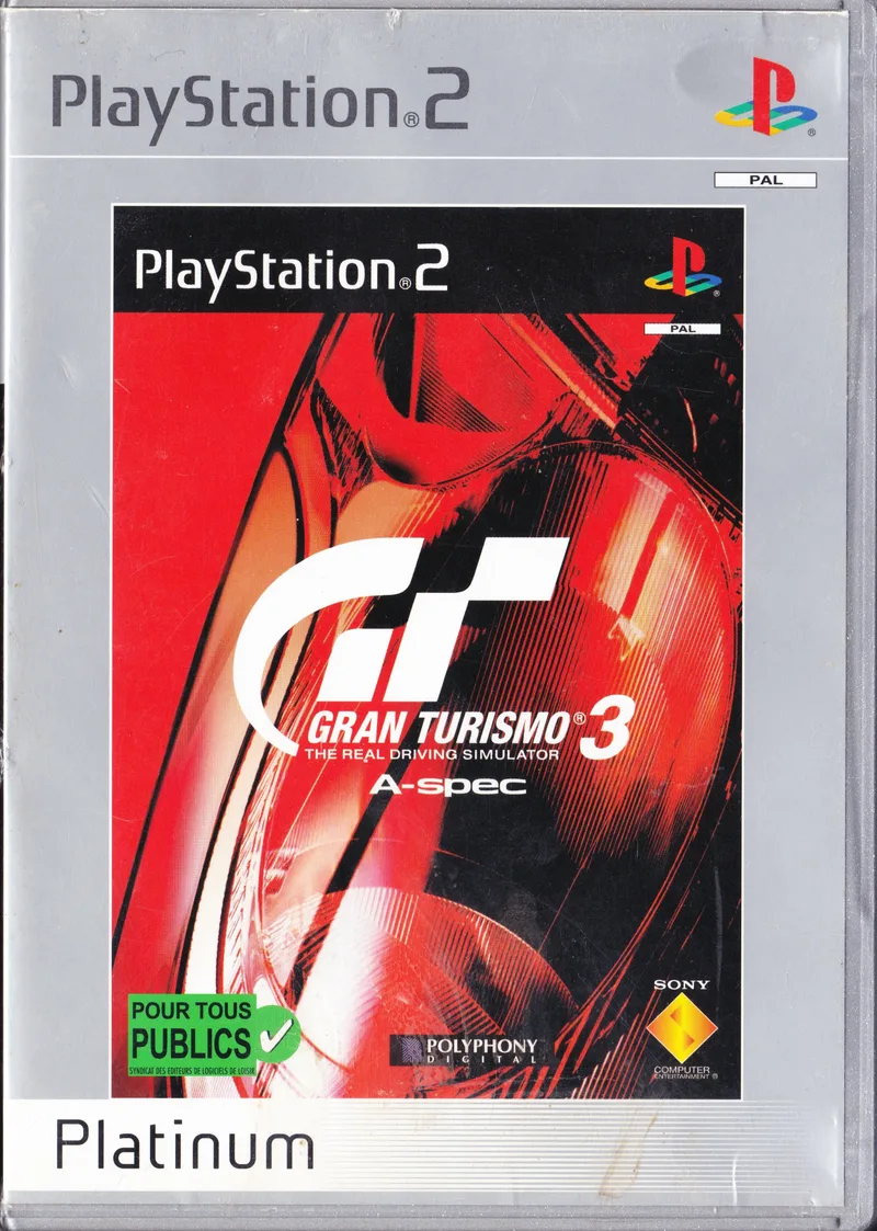 Gran Turismo 3 A-spec (Platinum) (PS2)