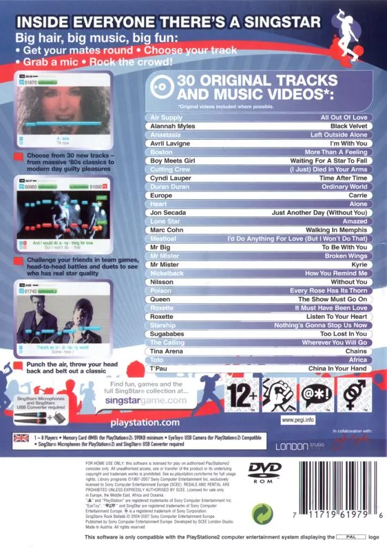 SingStar: Rock Ballads
