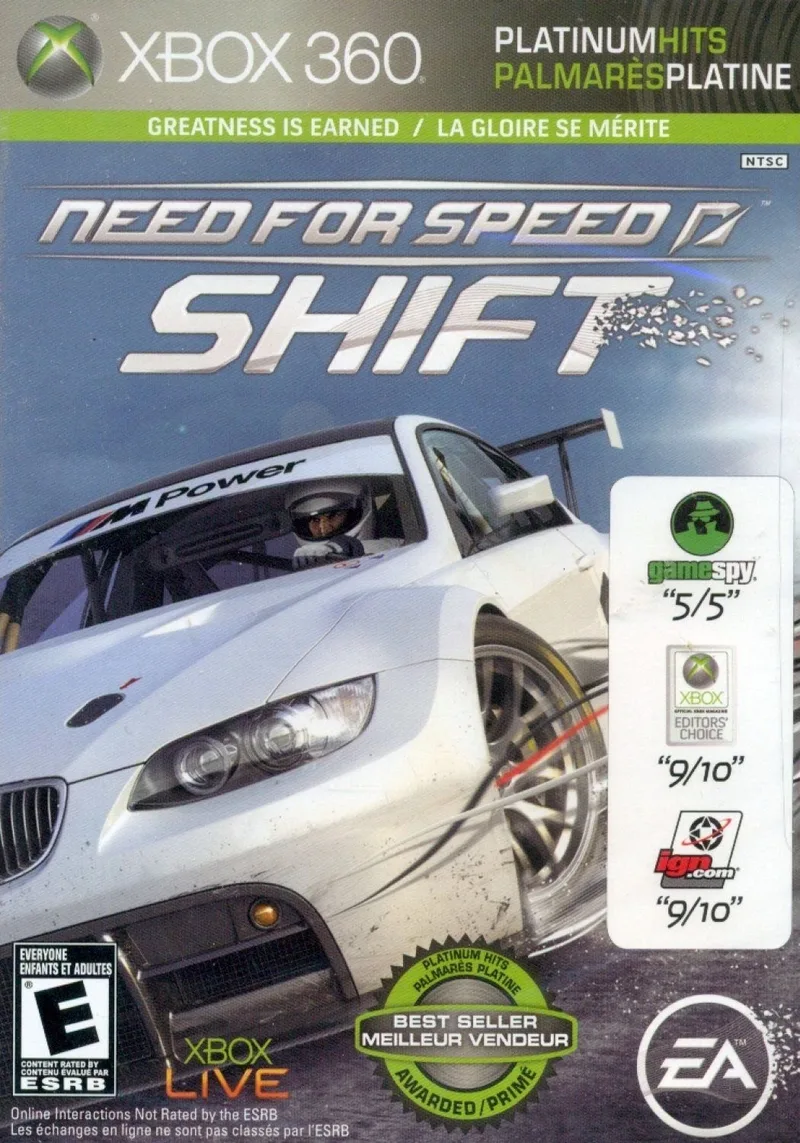 Need For Speed: Shift [Platinum Hits] (X360)